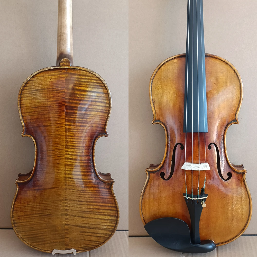 

40 year old European spruce！strong tone！Handmade Violin 4/4 Italian retro Oil Varnish Vinlino set professional musical instrumen