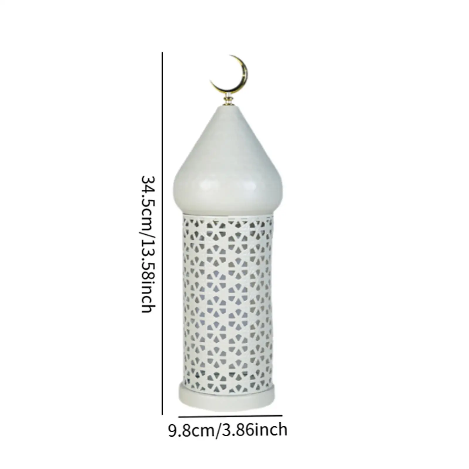 Portacandele decorativo Decorazione Ramadan Eid Mubarak Ornamento da tavolo per matrimoni Soggiorno Sala da pranzo Mantel Decorazioni per la casa