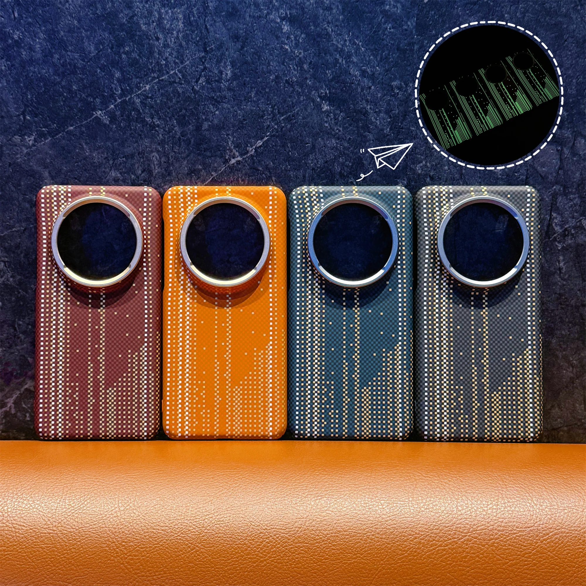 Night Glow Koolstofvezel Textuur Magnetische Case Voor Huawei Mate 60 70 Pro + Plus Premium Cover Voor Magsafe Lichtgewicht Ultra dun