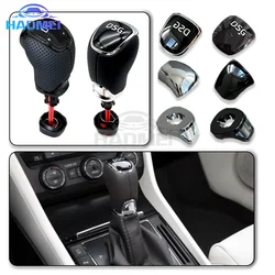 For Skoda Octavia Superb Yeti DSG Gear Shift Knob Leather With DSG LOGO Car Parts Gear Shift Head Car Accessories