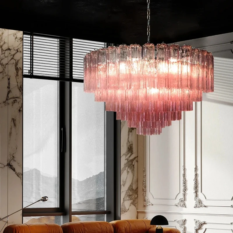 

Роскошная итальянская хрустальная люстра-подвеска с регулируемой яркостью для виллы, отеля, гостиной, светильник-люстра для виллы