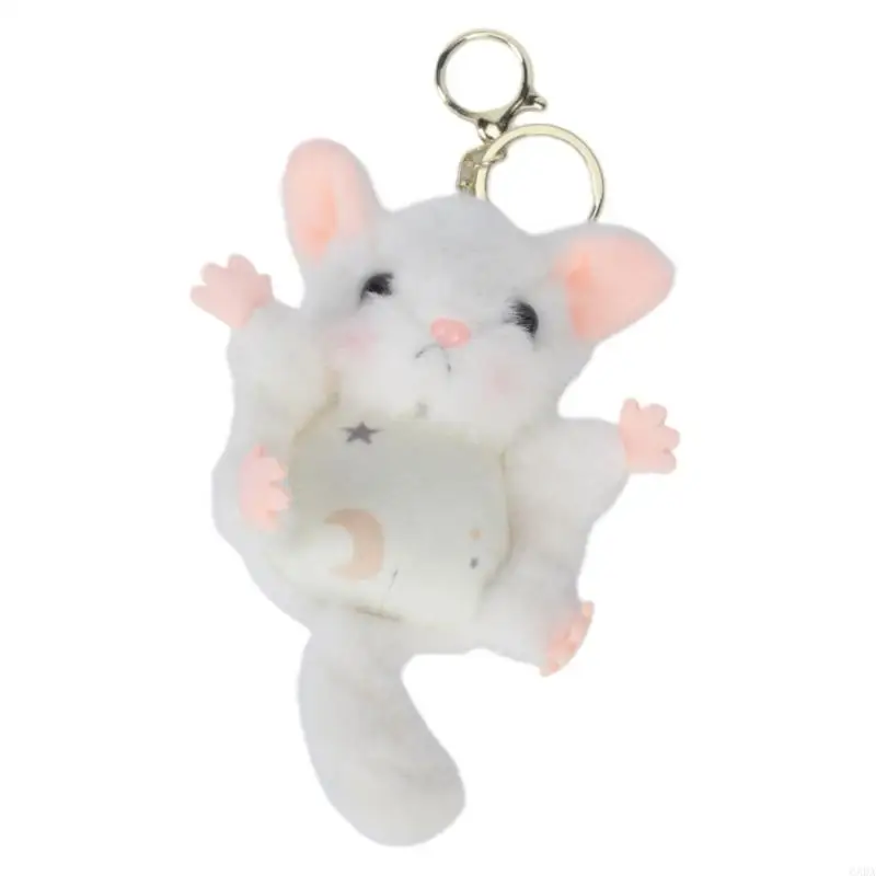 Sugar Gliders Keychain Purse Bag Pendant Charms Backpack Accessories Hanging Ornaments Hamburg/French Fries/Drumstick 6XDA