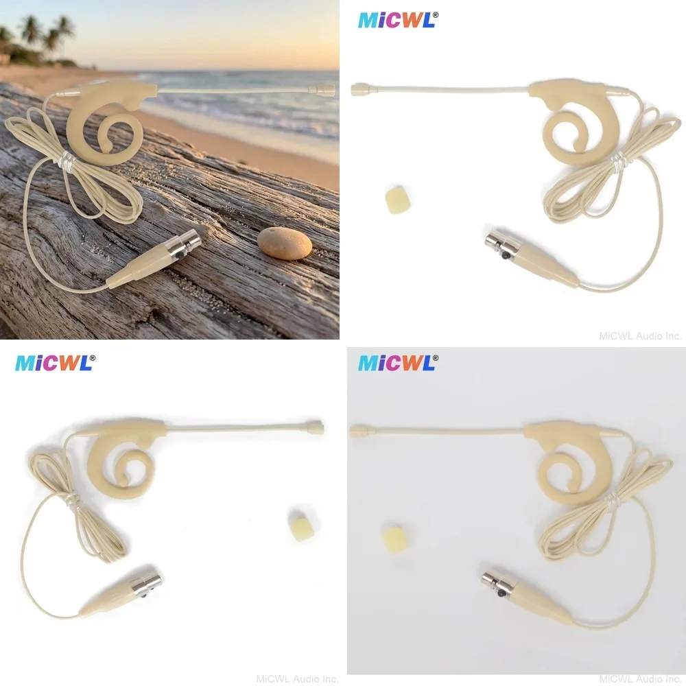 Micrófono de diadema profesional SLX8 tipo caracol para transmisor de petaca mini Shure PGX BLX SVX ULX SLX UR4D TA4F, micrófono colgante