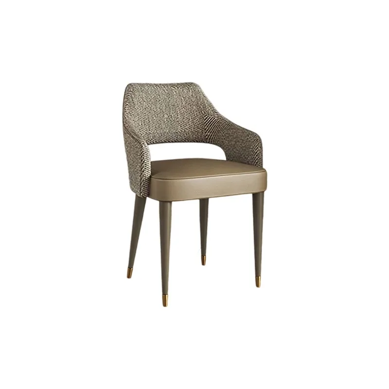 Fabric Dining Chair Modern Hotel Armrest Back Chair Restaurant Chair
