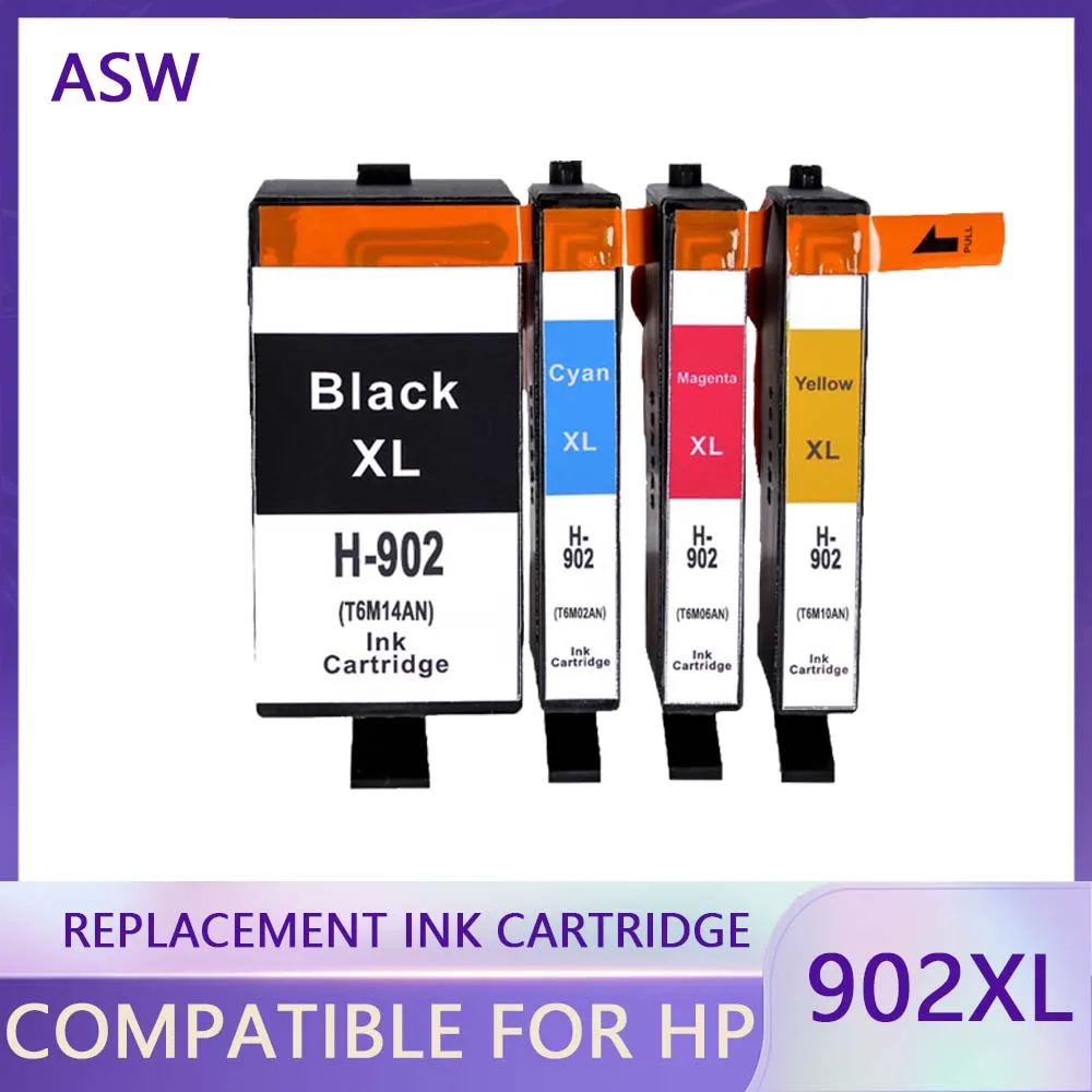 

ASW Compatible Ink Cartridge Replace for HP 902 906 902XL 906XL 902XL For HP OfficeJet Pro 6954 6960 6962 6968 6975 6978 printer