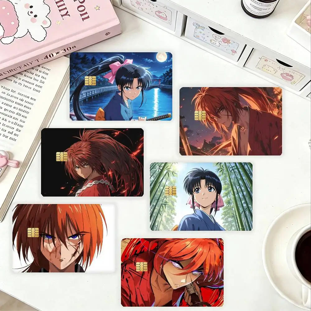 

R-Rurouni Kenshin HD Waterproof Card Skins Protective Stickers for Credit Bank Game Cards
