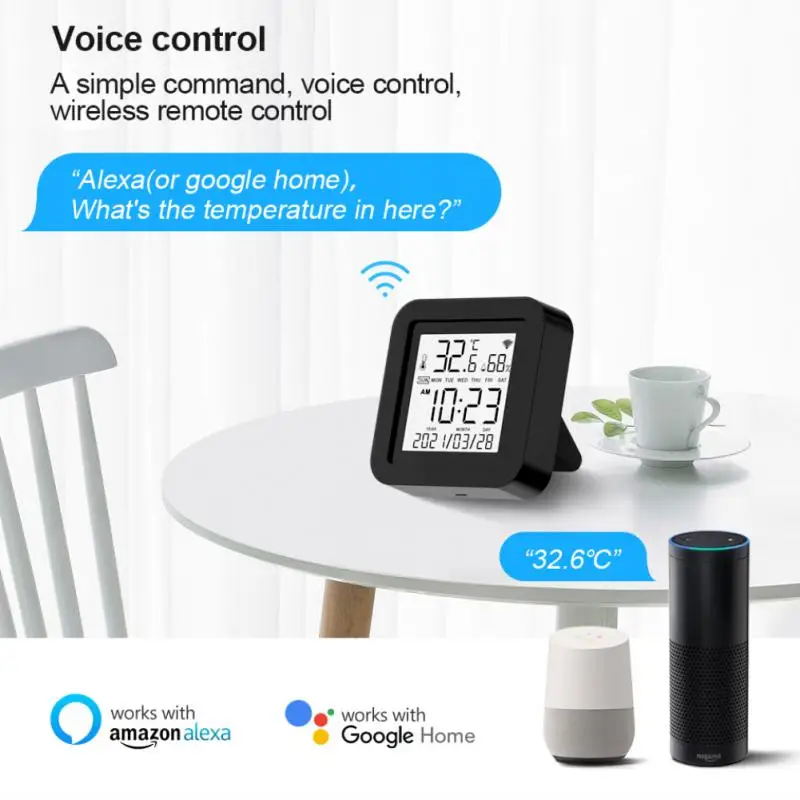 Tuya Wifi Intelligent Temperature and Humidity Infrared Remote Control Smart Scene Linkage Works With Alexa Google Home