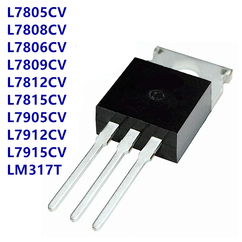 10pieces transistor L78-L79 Series 7805 7806 7808 7809 7812 7815 7905 7912 7915 LM317 LM317T TO-220 Transistor