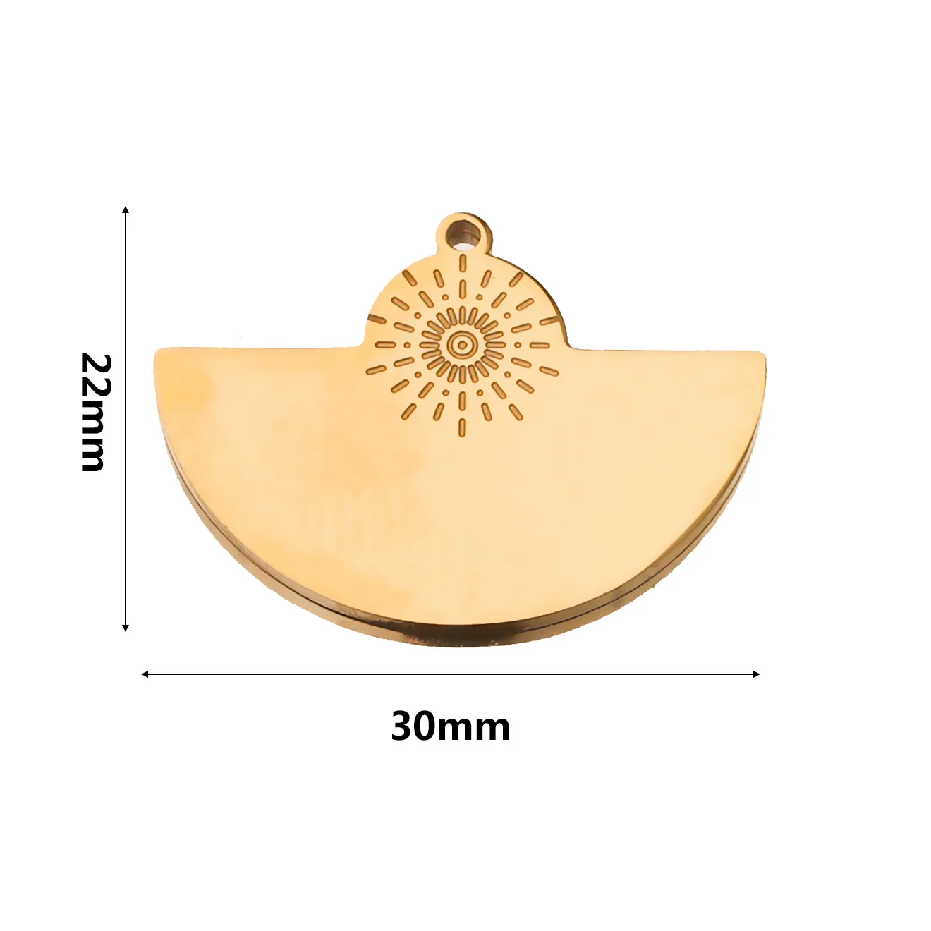 Stainless Steel Pendant Charms, Lua e Estrela, Waterdrop, Cor Dourada, Colar, Brincos, Conectores, DIY Jóias Making, 5Pcs