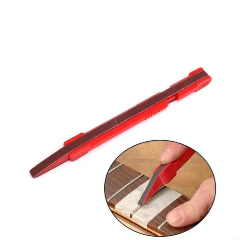 XXFC Guitar Fret Crowning File Pen Guitar Fret Sanding Pen, Guitar Fret Sanding Finishing for Guitar Fret Repair Tool