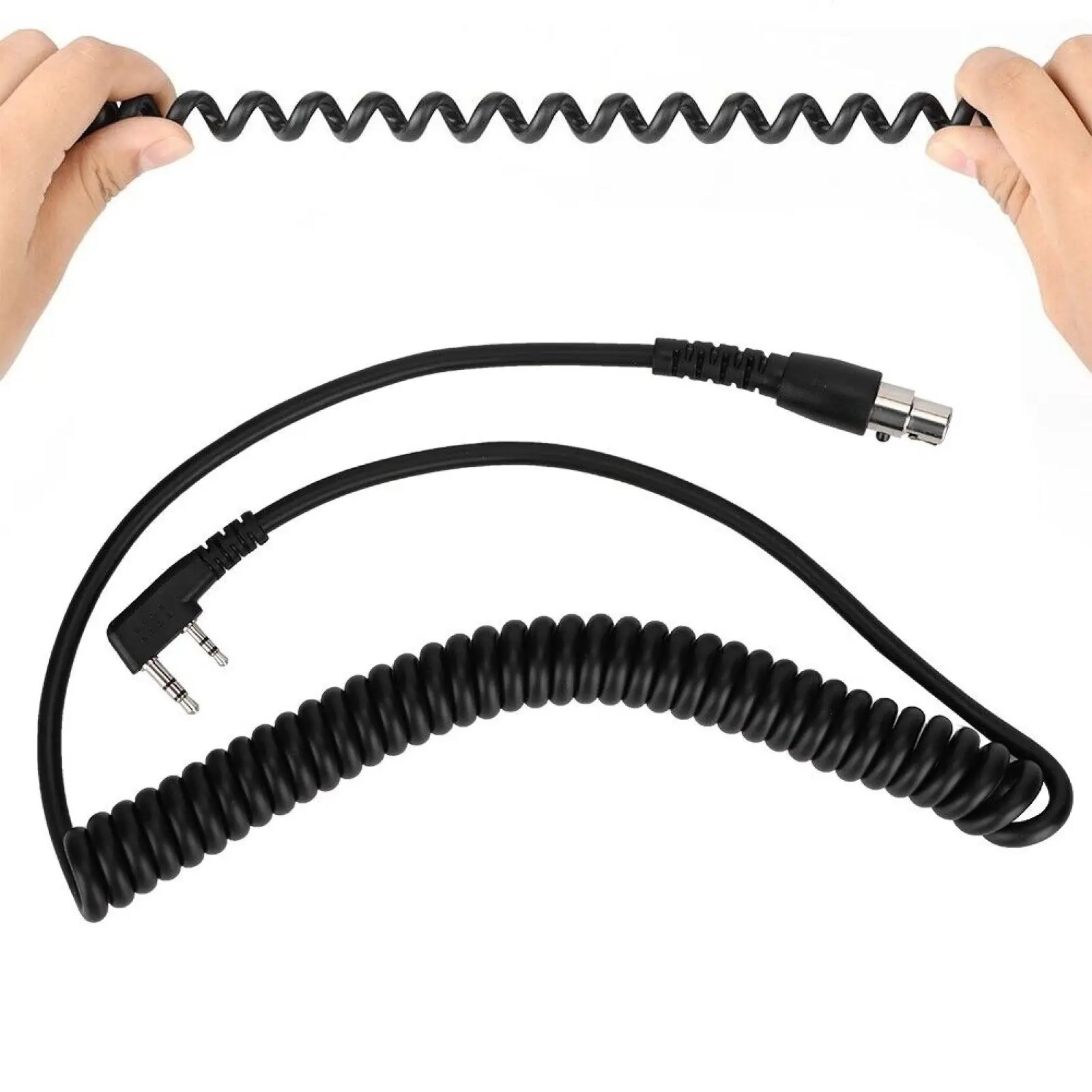 Imagem -03 - Cc-mot-bobina Cabo k Cabo Rádios de Mão e Fones de Ouvido Conector de Rádio k1 Pinos para Pinos Apto para Hyt k1 Relm Baofeng