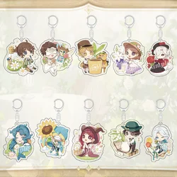 Tea Party Game Identity V Acrylic Keychain Cartoon Figures Key Chain Fiona Gilman Eli Clark Victor Grantz Bag Pendant Fans Gift
