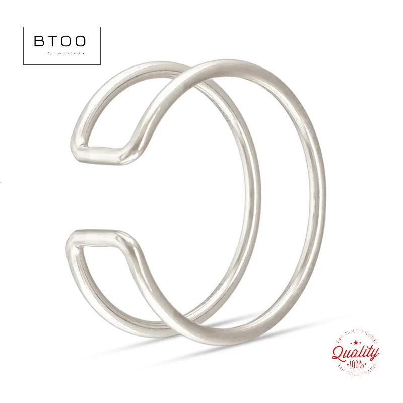 Sterling Silver Double Layer Adjustable Rings for Women, Boho Jewelry, Minimalist Knuckle Ring