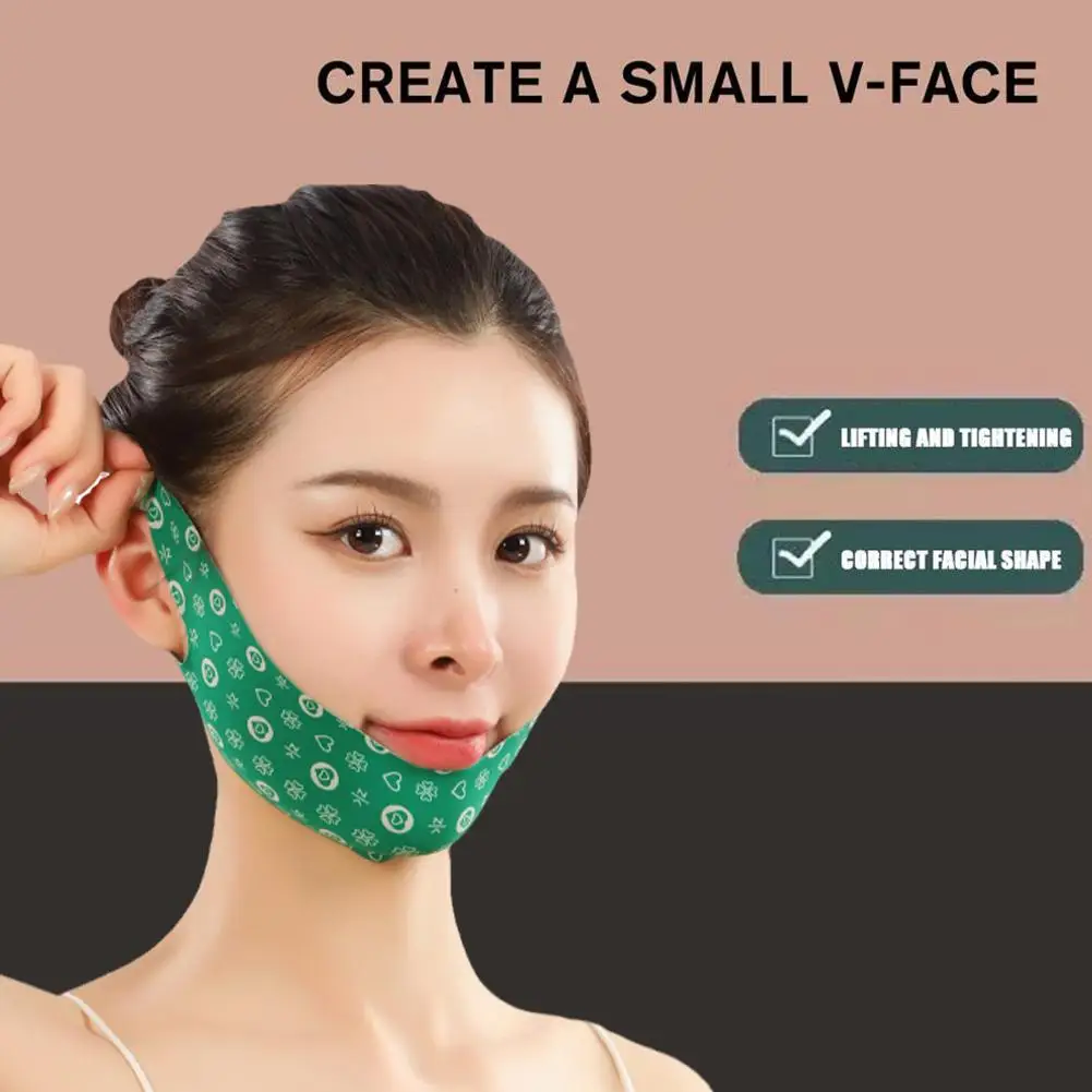 V Shaper Bandage Lift Up Belt, Reduzir o Chin Duplo, Face Lifting Tool, Skin Sculpting Care, Fitas para dormir, Novo, N6p8