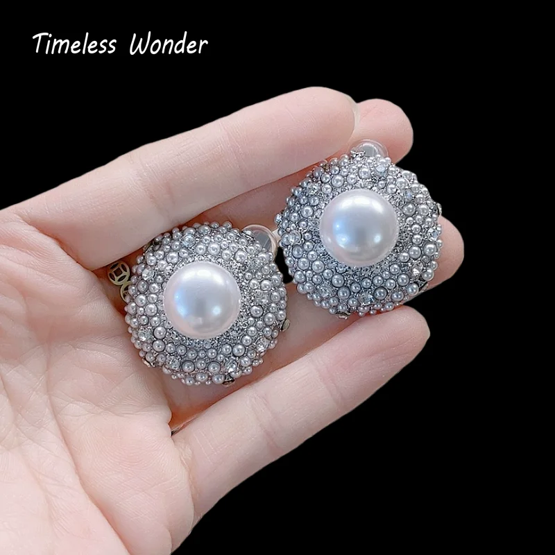 

Вневременные серьги-клипсы Wonder Fancy Zircon Geo для женщин, дизайнерские ювелирные изделия, роскошный редкий топ в стиле панк, модный 4370