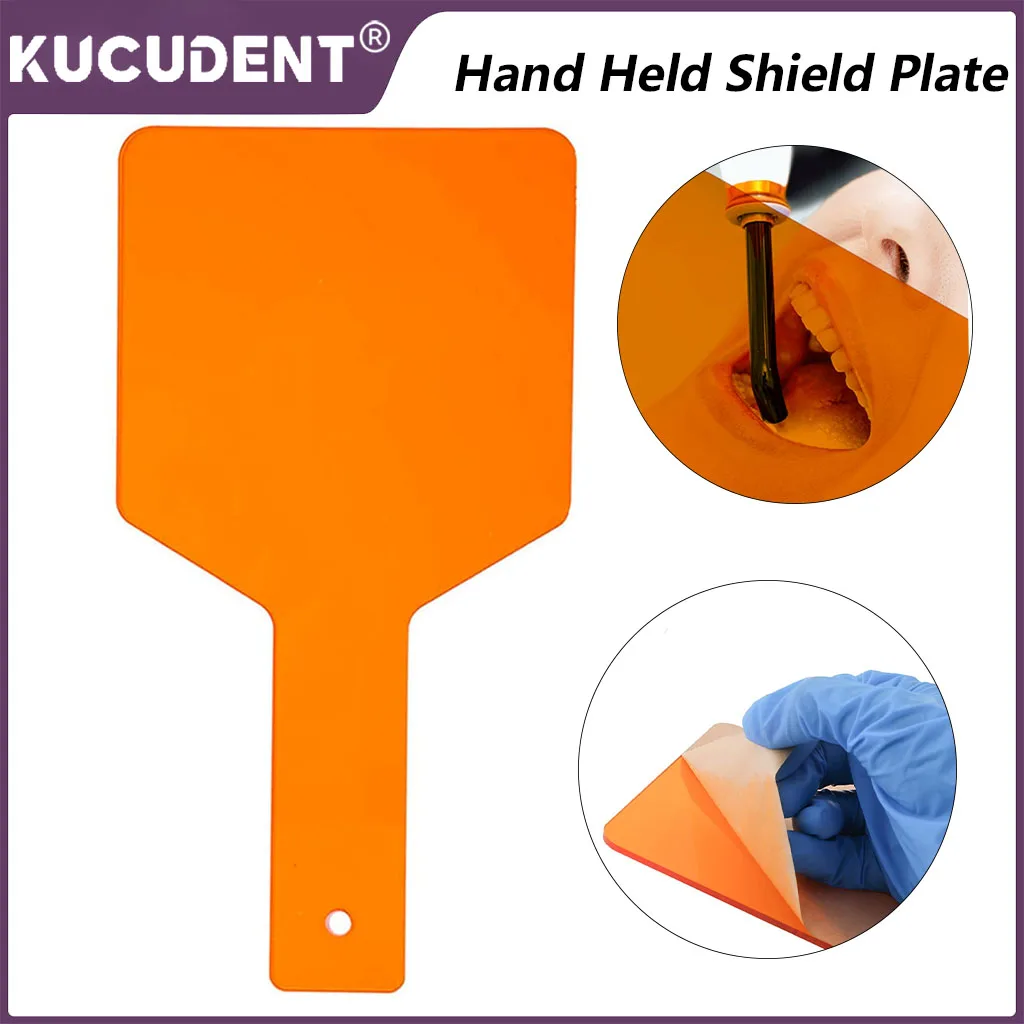 Dental Hand Held Shield Plate Board Curing Lighting Shields Plate Lamp Eye Protector Teeth Whitening Dentist Light Filter Paddle