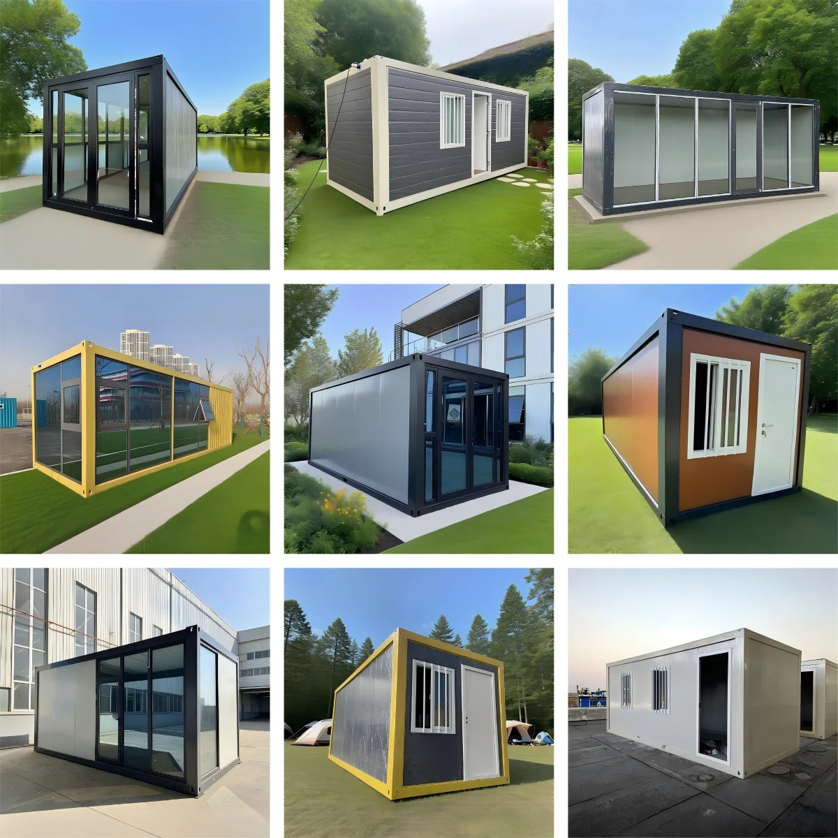Factory Price Container House Luxury Tiny Home Movable Foldable House Container Expandable Prefab Container House for Portugal