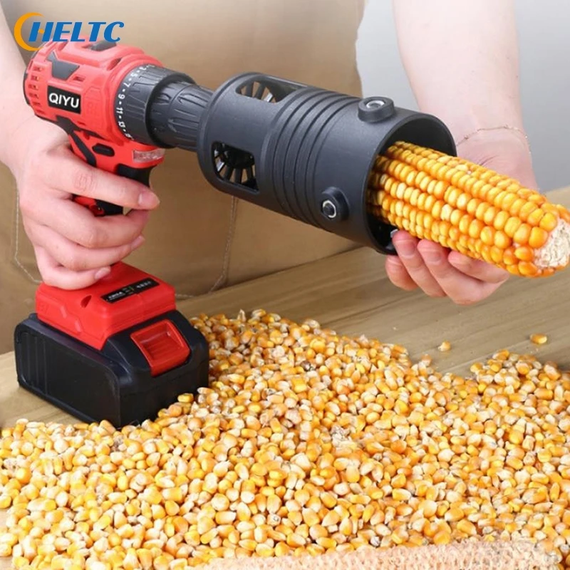 1PCS Portable Corn Thresher Accessory Fully Automatic Corn Peeling Machine Head Small Electric Grain Planer Separator