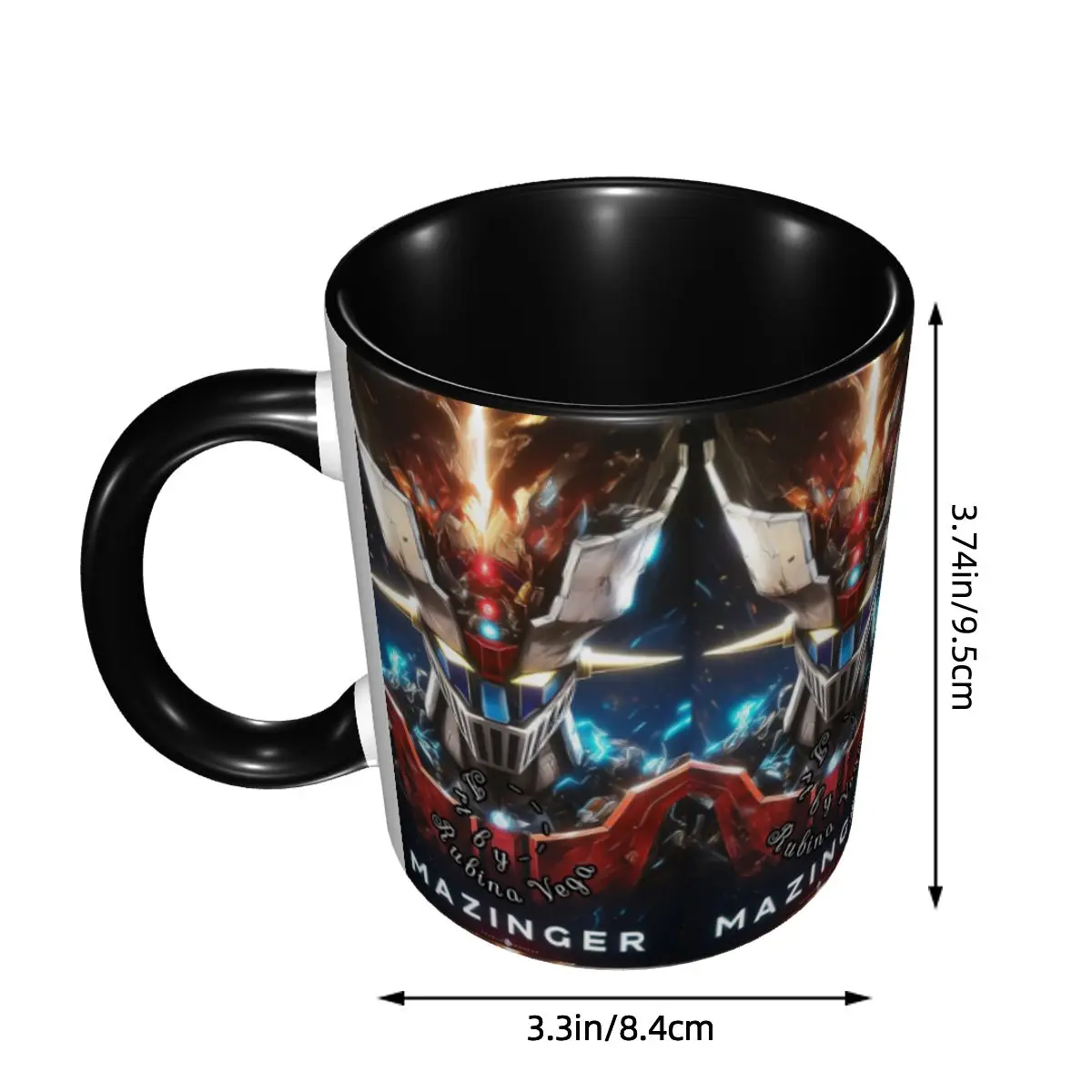 Mazinger Z Mad Robot Grendizer Anime Manga Mug Funny Ceramic Coffee Cups Tea Mugs Milk Cup Drinkware Gift for Friends