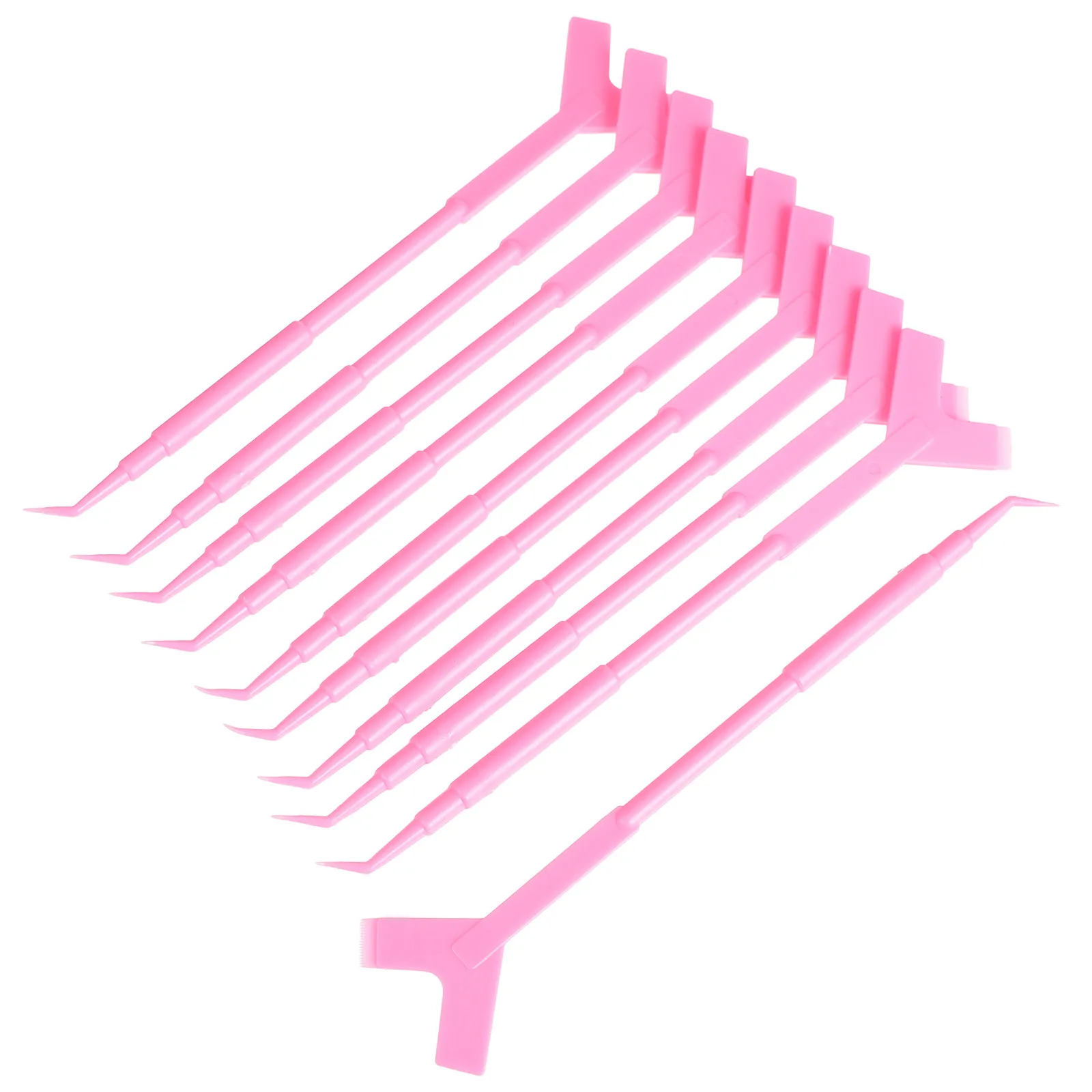 

10Pcs Y Design Reusable Eyelash Lift Brush Comb Separator Lash Perm Tool for Home Salon Easy Gift for Women