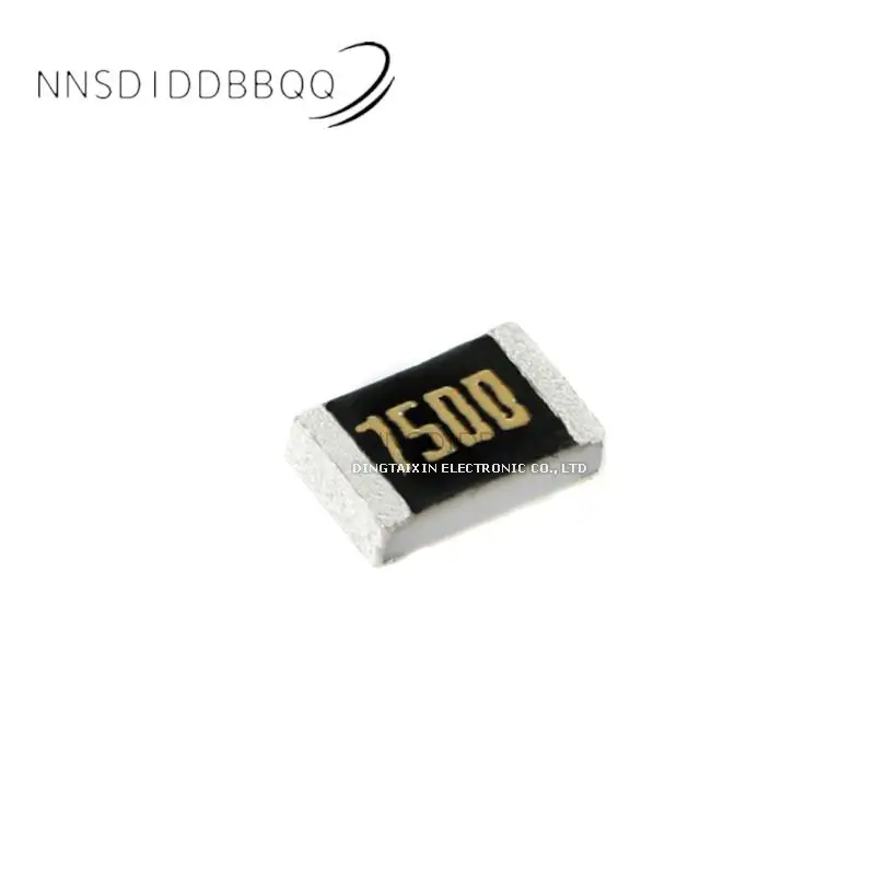 50PCS 0805 Chip Resistor 750Ω(7500) ±0.5%  ARG05DTC7500 SMD Resistor Electronic Components