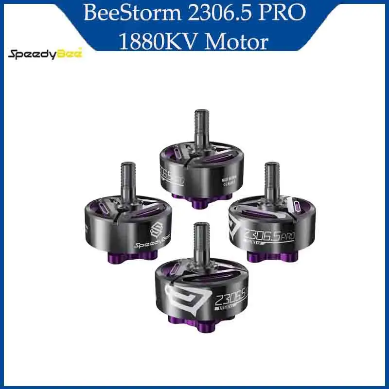 SpeedyBee BeeStorm 2306.5 PRO 1880KV moteur sans balais 12N14P FPV moteur pour Mario5 FPV course Freestyle quadrirotor Drone pièces RC