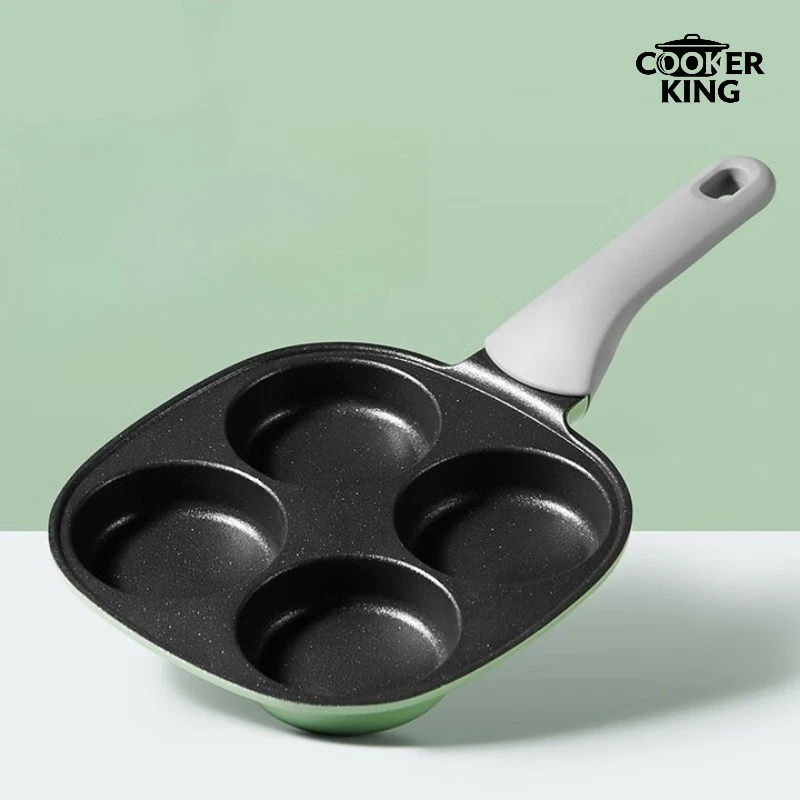 

COOKER KING 18cm Frying Pan Non-stick Pan Egg Frying Pan Breakfast Wonder Frying Pans Breakfast Pot 5-minute Breakfast