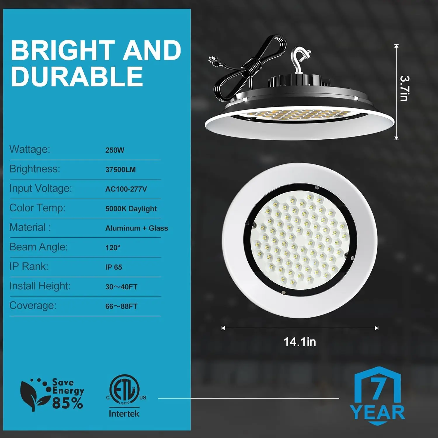 Led High Bay Licht High Bay Led-Verlichting Met Reflector (De Meest Geavanceerde Warmteafvoer