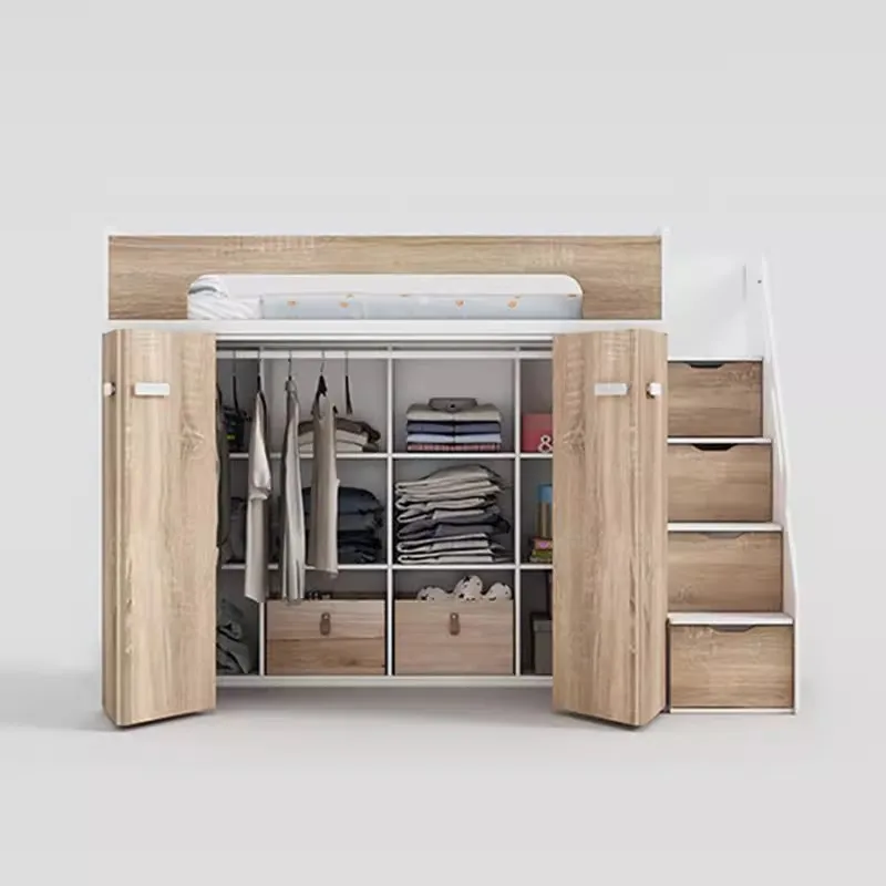 

Small apartment children's multi-functional combination bed space-saving child and mother boys and girls elevated bed
