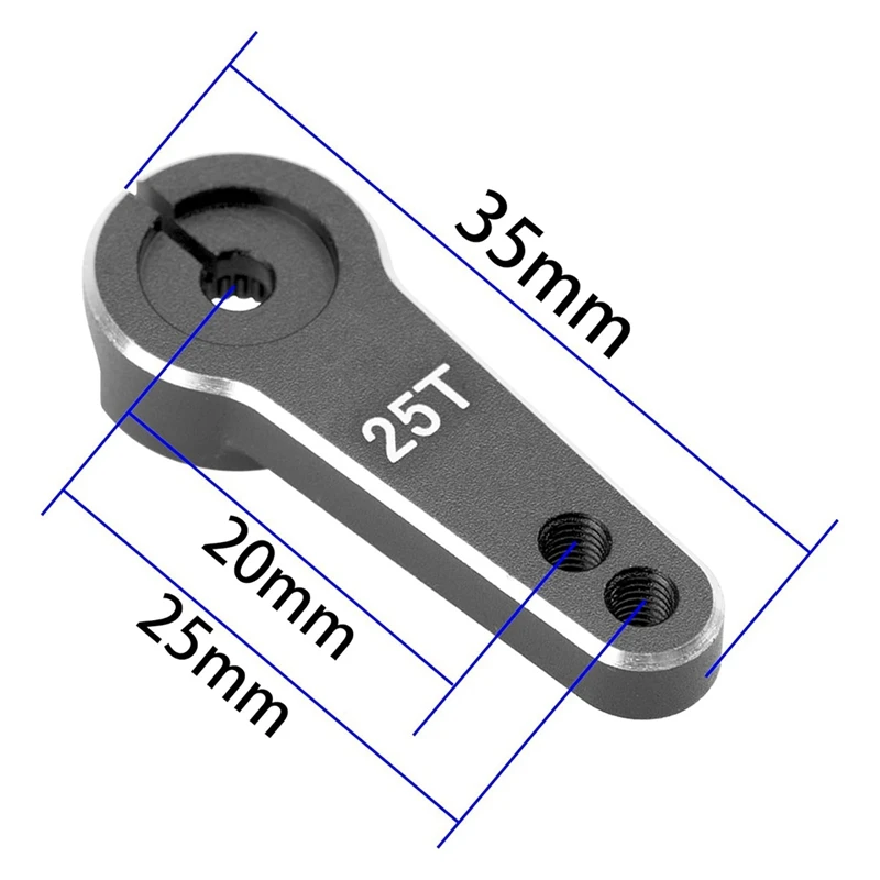 RCカーステアリングホーンアーム,アルミアーム,日曜大工のドローン部品,25t,1/10トラクサス軸,5個