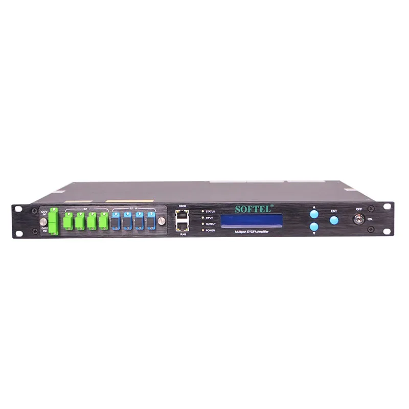 SOFTEL High Quality 4 Ports 1550nm EDFA with WDM FTTH/HFC