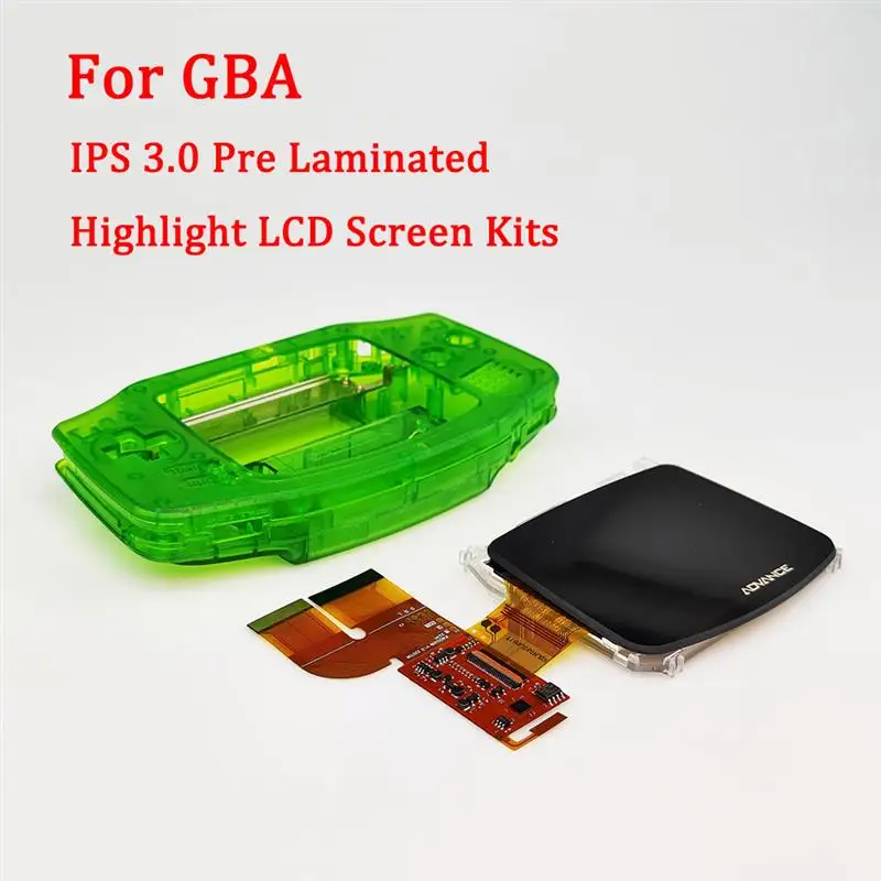 

Top IPS V3 Pre Laminated Screen LCD Kits for GBA Highlight IPS LCD Screen Kit with Custom Housing Shell Support 15 Levels