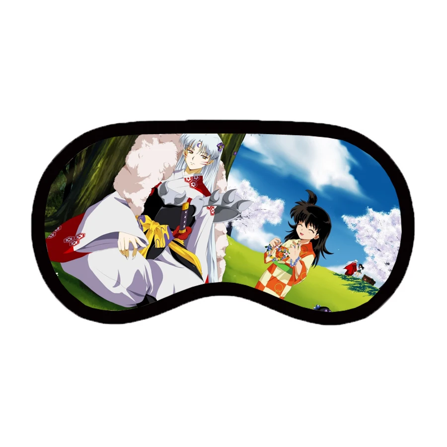 anime Inuyasha Patch Unisex Sleep Blindfold Casual Eyes Mask Eyepatch Breathable Teenager Cute Comfortable Cartoon Eyes Mask