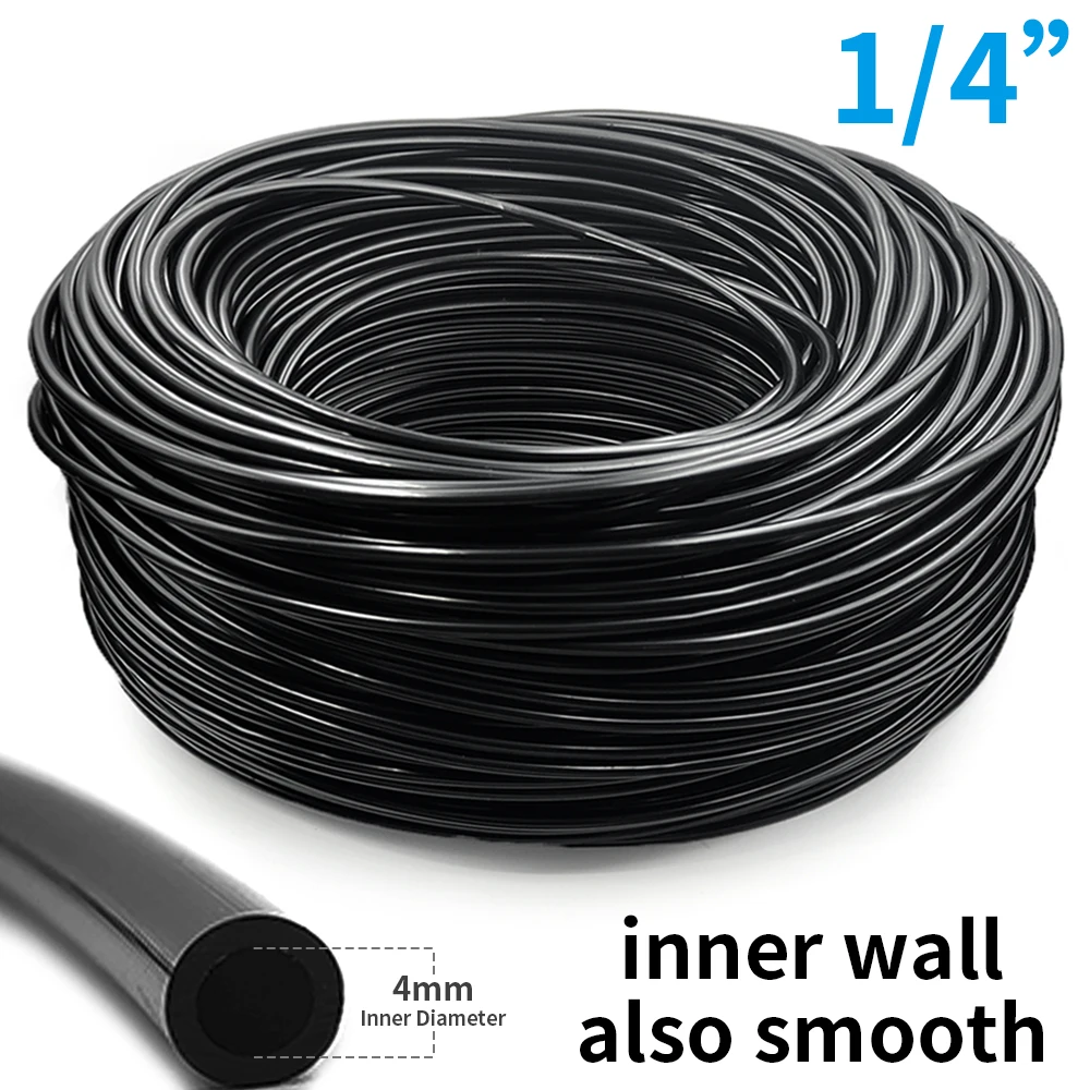 WUJIE 5-100m Garden Watering Hose 4/7mm PVC Micro Irrigation Pipe Drip Irrigation Tubing Sprinkler 1/4'' Lawn Balcony Greenhouse