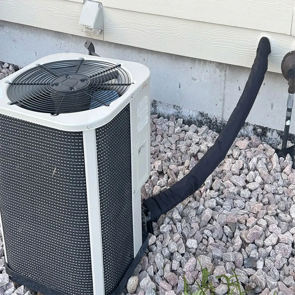 المحمولة التيار المتناوب خرطوم العزل كم مكيفات الهواء غطاء خرطوم معزول التفاف أنبوب نحاس HVAC غطاء عازل حامي