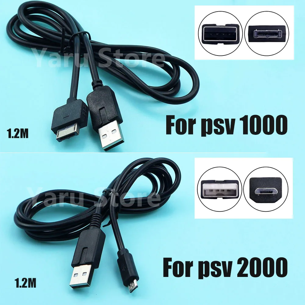 Cable cargador de carga USB de alta calidad para Sony Playstation PS Vita psv1000 Psvita PS Vita PSV 2000 Cable adaptador de corriente