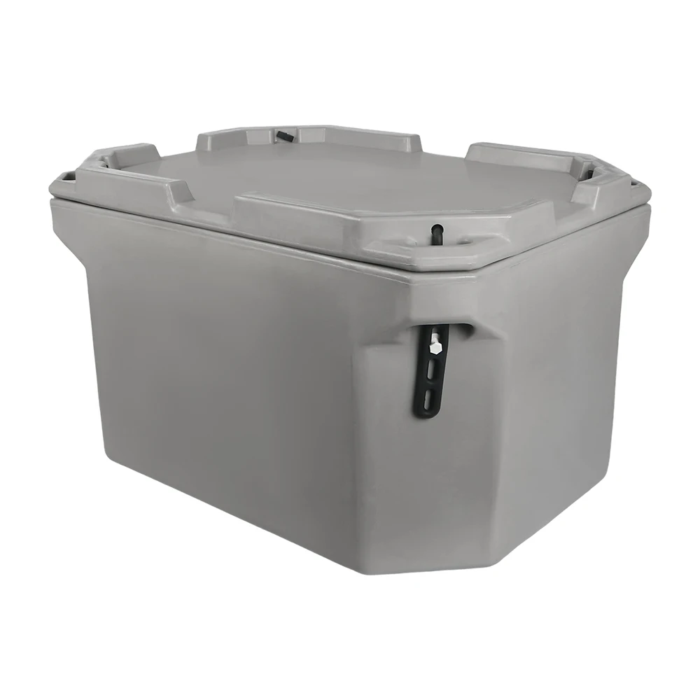 100L Rotomolded Cooler Box With PU Foam Drain Hole Cold Chain Transportation Bin