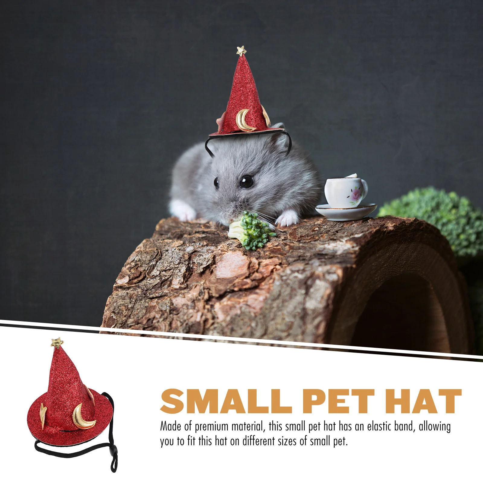 

Hamster Hat Chinchilla Headgear Guinea Pig Decor Adorable Stylish Lightweight Comfortable Party Supply Hamster Clothes
