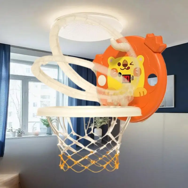 Divertente giocattolo sportivo per bambini con tavola da basket con animali dei cartoni animati; Mini cerchio e palla inclusi