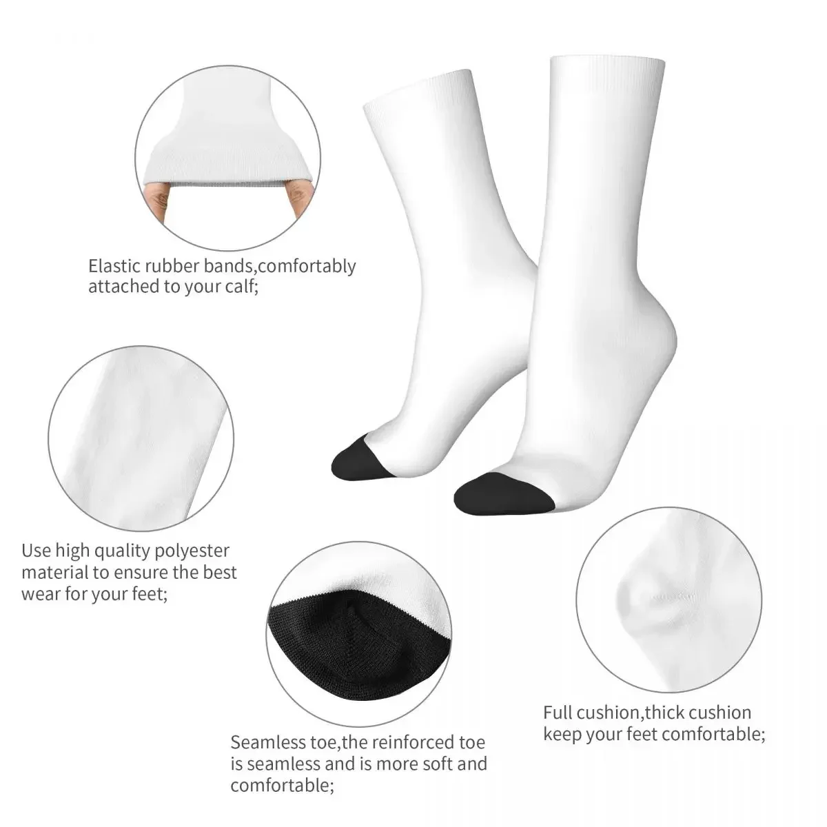 Xanax-Chaussettes Esthétiques Rétro et Cool pour Homme et Femme