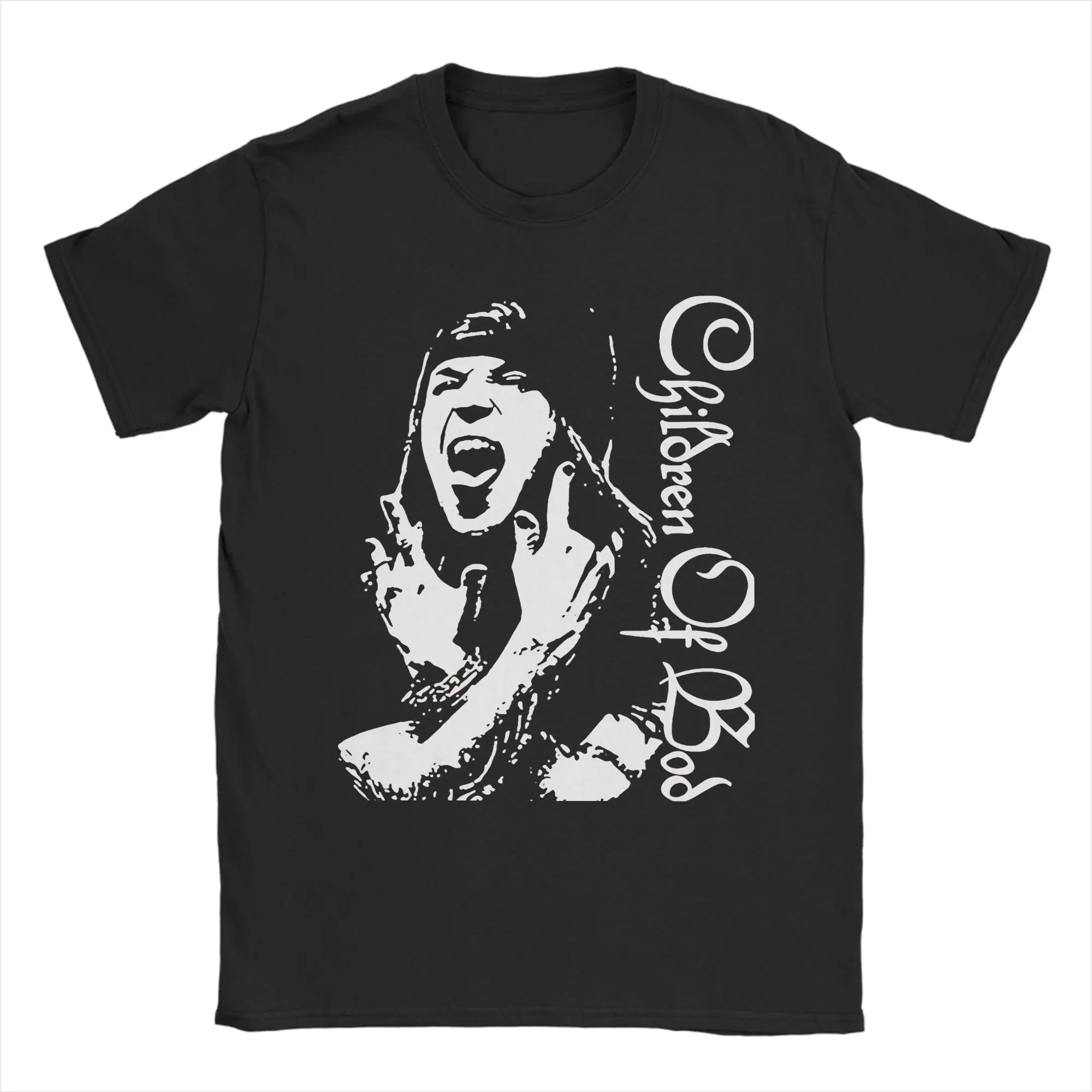 Casual Children Of Bodom T-Shirt Men Round Collar Cotton T Shirts  Short Sleeve Tee Shirt Plus Size Clothing