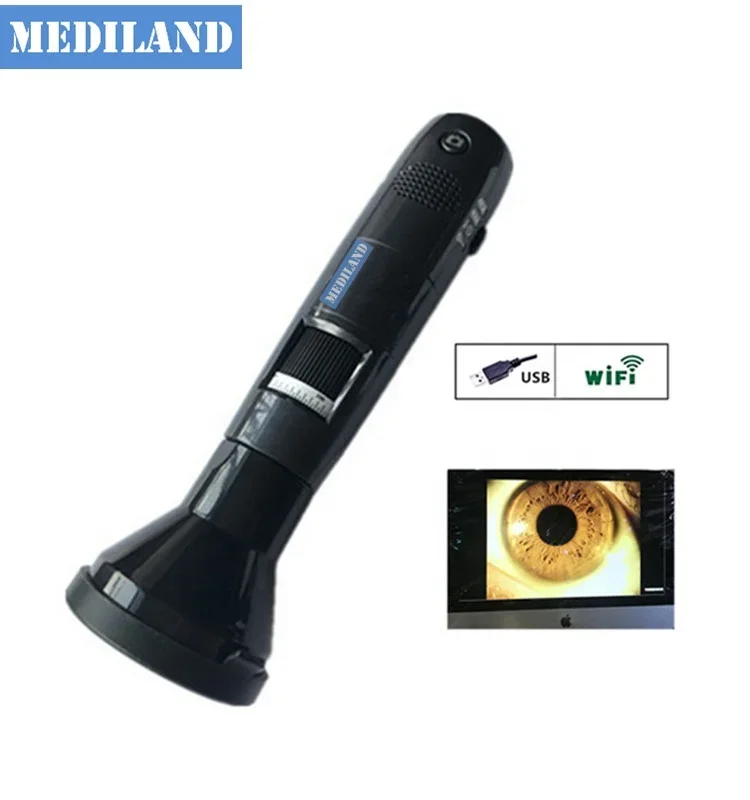 Hot sale Digital Wifi Microscope digital wifi Iridoscope ML-401  with yellow and white LED  HD Video 100% good feedback