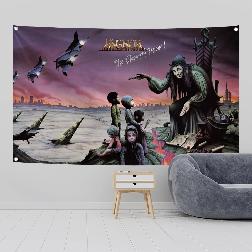 90X150cm Magnums - 1983 - The Eleventh Hour Music Flag Polyester Indoor/Outdoor Decor for Home Decoration Banner Tapestry