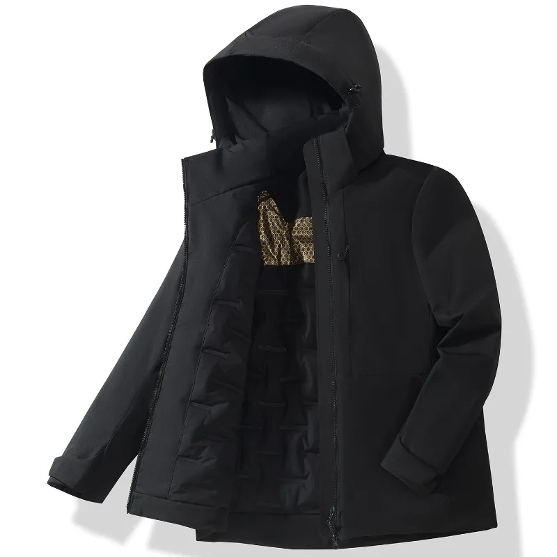 

Waterproof Fleece Jacket Winter Thick Casual Windproof Thermal Windbreaker and Men Women Hiking Camping Skiing Climbing Raincoat