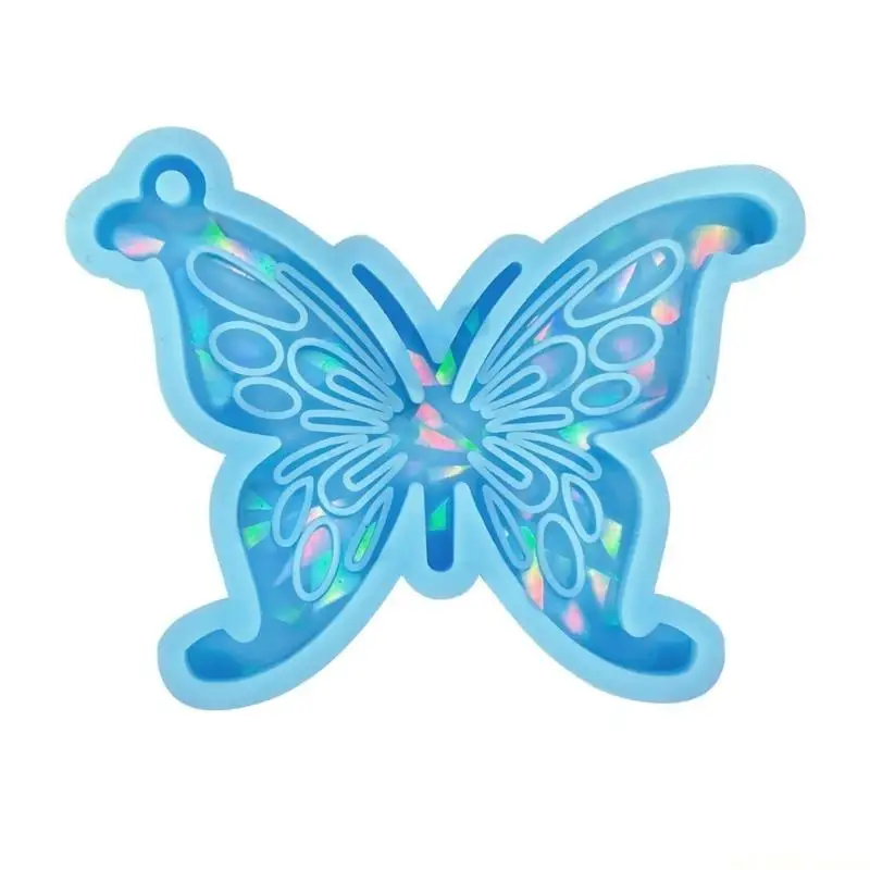 D46E Keychain Pendant Silicone Mold Epoxy Casting Mold Resin Earring Mold