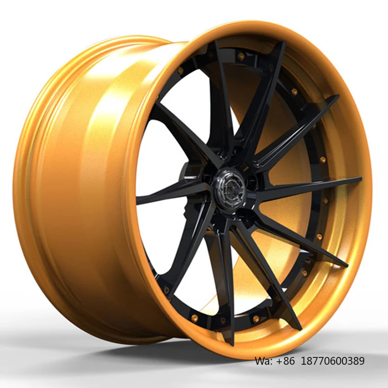 

Hot Sale Two Pieces Brush Forged Car Alloy Rim 18 19 20 Inch Concave Design Alloy Wheels For Lamborghini Ferrari