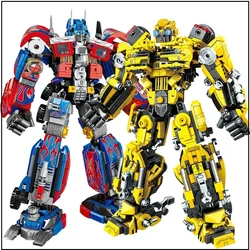 New 2 in 1 Deformation Robot Mecha Building Blocks Sets Bricks kit Deformation Cars Birthday Toys Kids Children Gifts for Boys