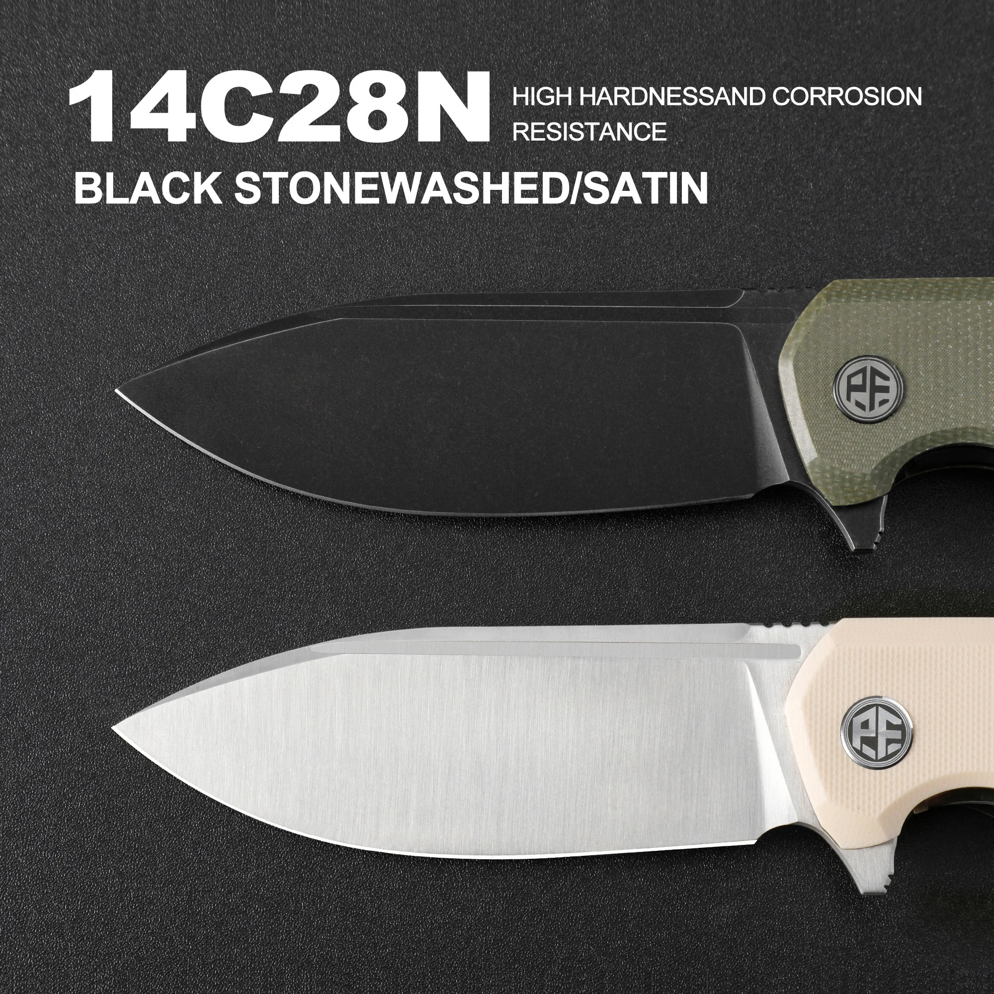 Nóż składany Petrified Fish PFB05 Knife Jackknife 14C28N Steel G10 Knife Micarta Handle Camping Survival Knife EDC Outdoor Tools