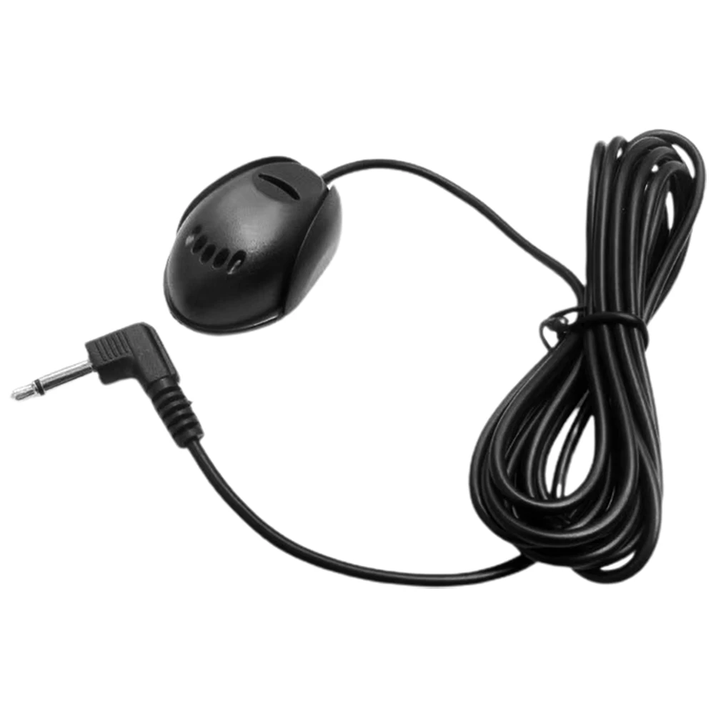 

Car Microphone Plug Black Onboard Mic for Car Audio Microphone Stereo Radio Audio Recording Transmission Compatibility