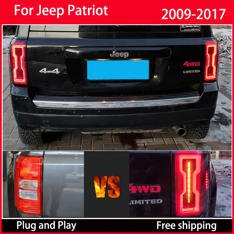 Voor Jeep Patriot LED-achterlicht Montage 2009-2017 Richtingaanwijzer remlicht auto-onderdelen